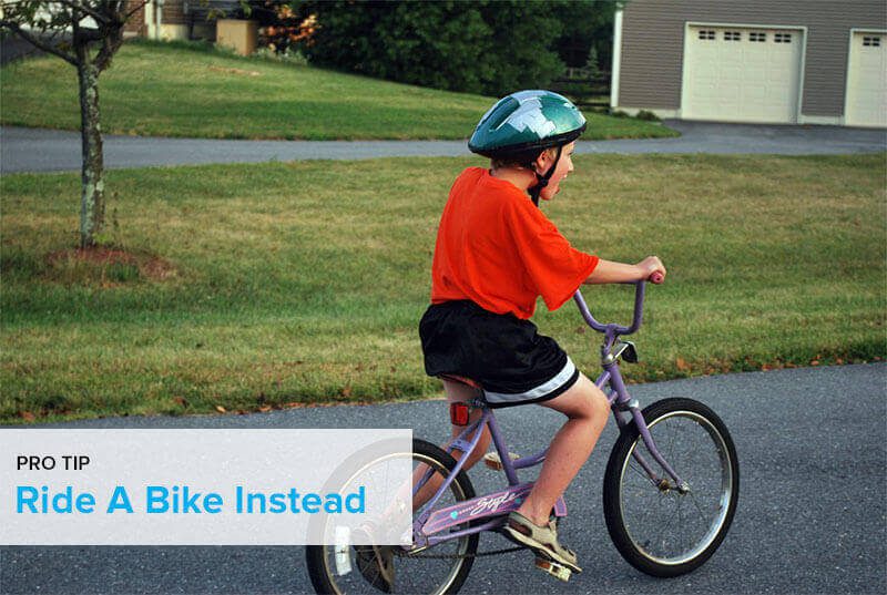 avoid surveillance. ride a bicycle.