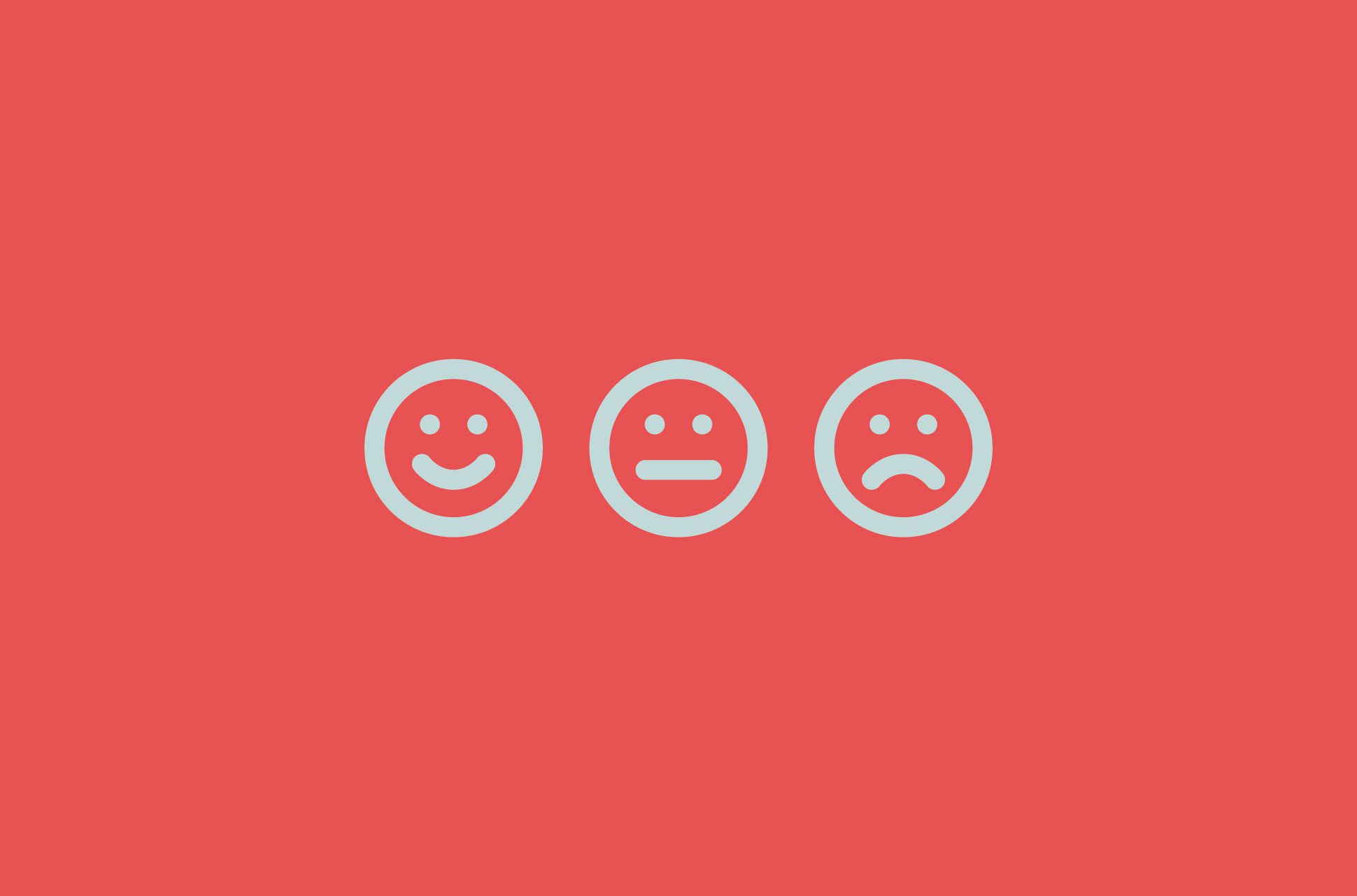 Three emojis showing emotions.