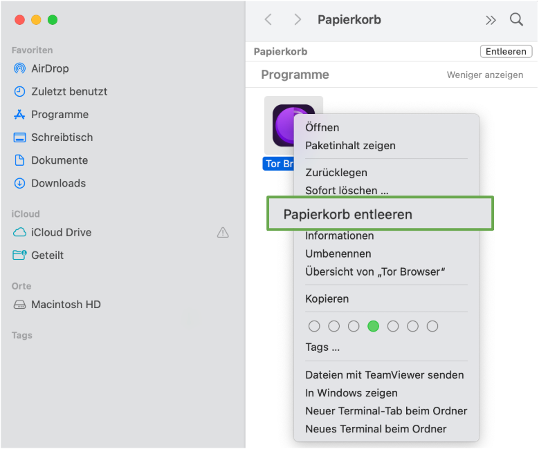 Right-click menu showing.