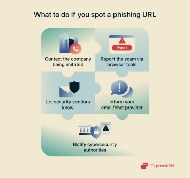 A list of ways you can report and stop URL phishing scammers.