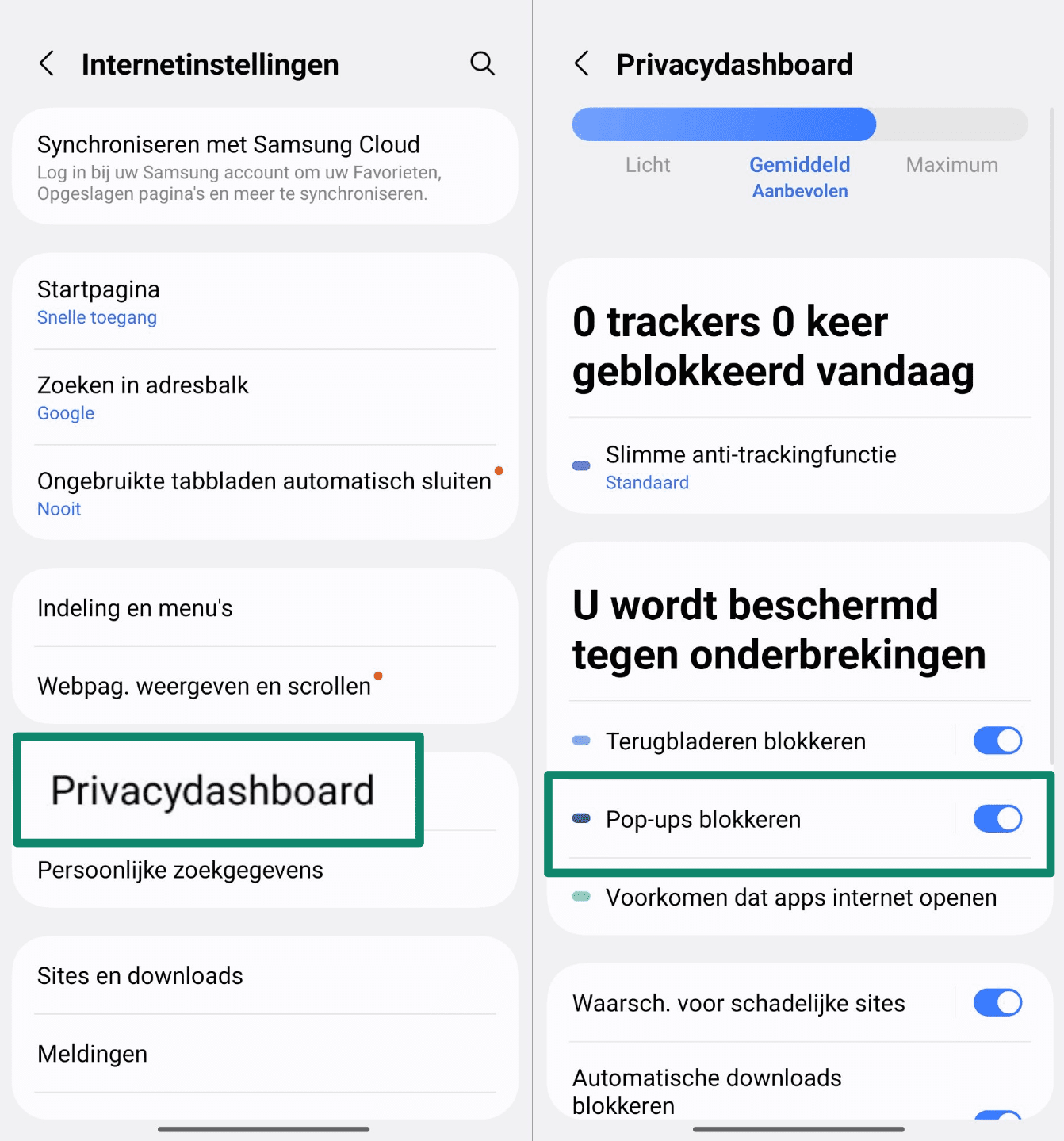 Tap Block Pop Ups Nl