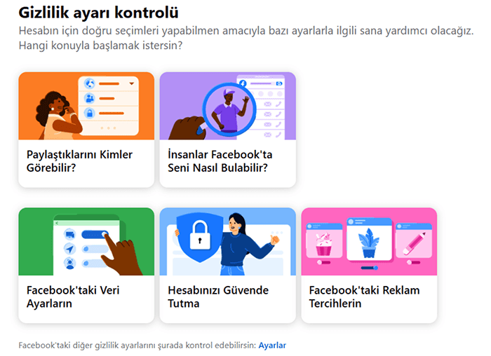 Facebook Privacy Checkup page.