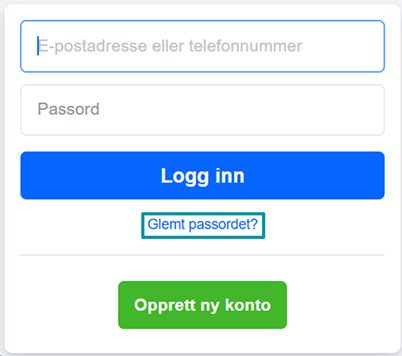 Facebook sign-in area with Forgot password? highlighted.