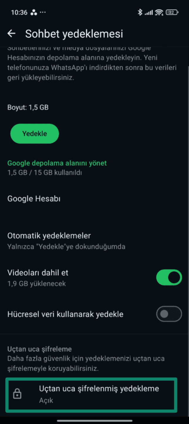 Look For End To End Encrypted Backup Tr