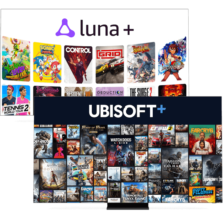 Amazon Luna+ i Ubisoft+ kanali za igranje video igara.