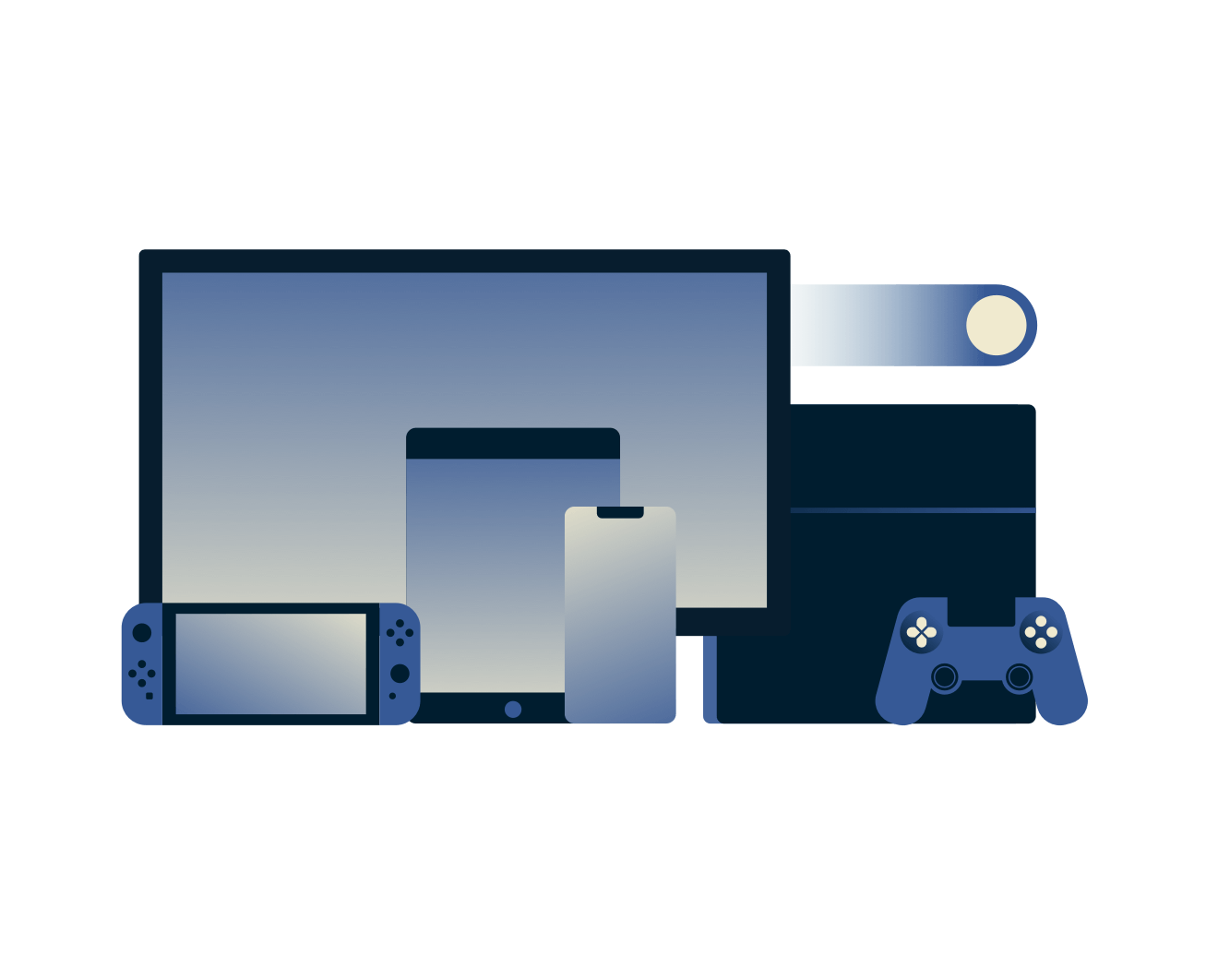 Enheter for spilling.