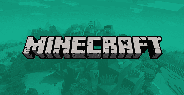 Minecraft logo.