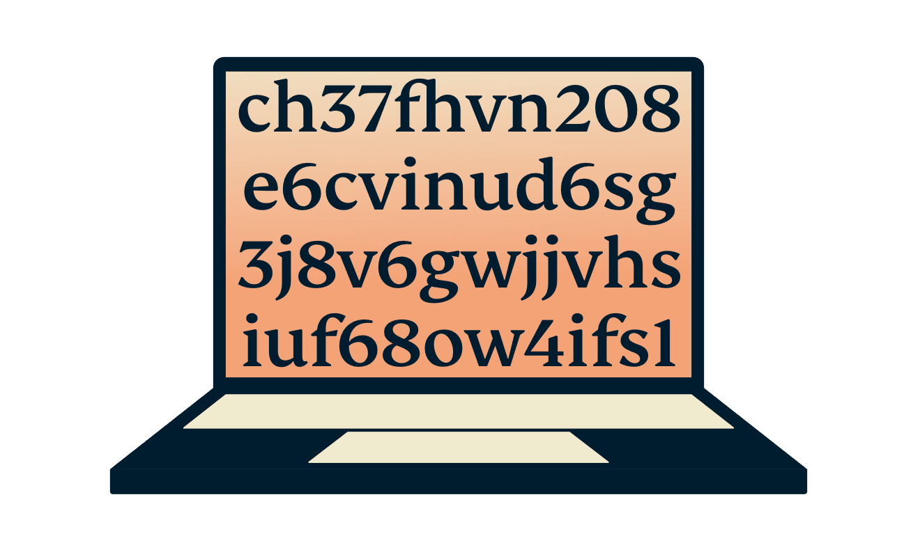 Ноутбук с шифром.