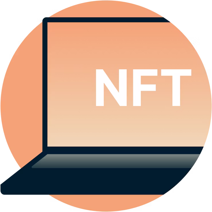 NFT em um notebook